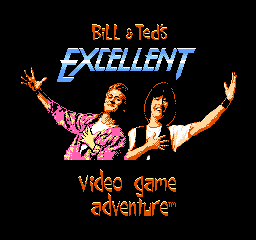Bill & Ted's Excellent Video Game Adventure (USA) Title Screen